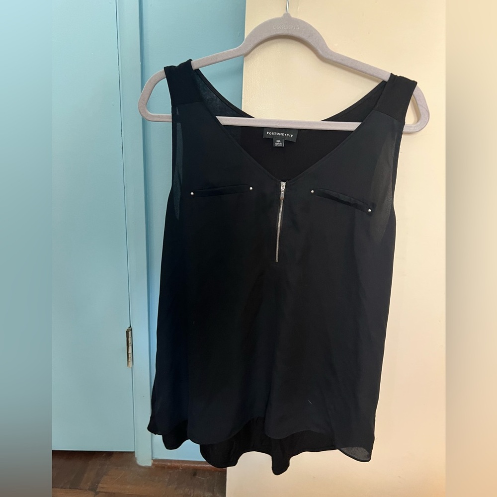 Black Fortune+Ivy XXL Shell Tank